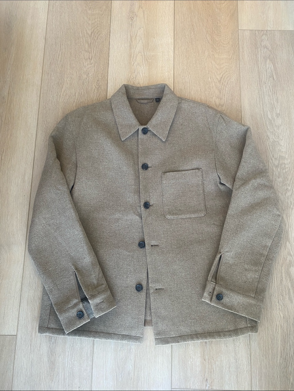 Uniqlo Men's Taupe Shirt Jacket